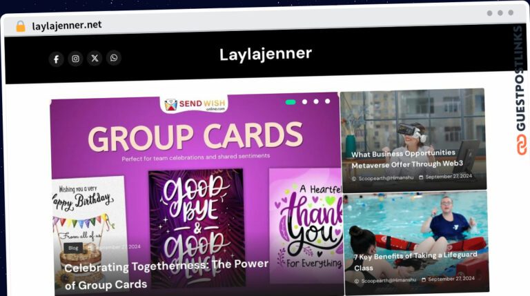 Publish Guest Post on laylajenner.net