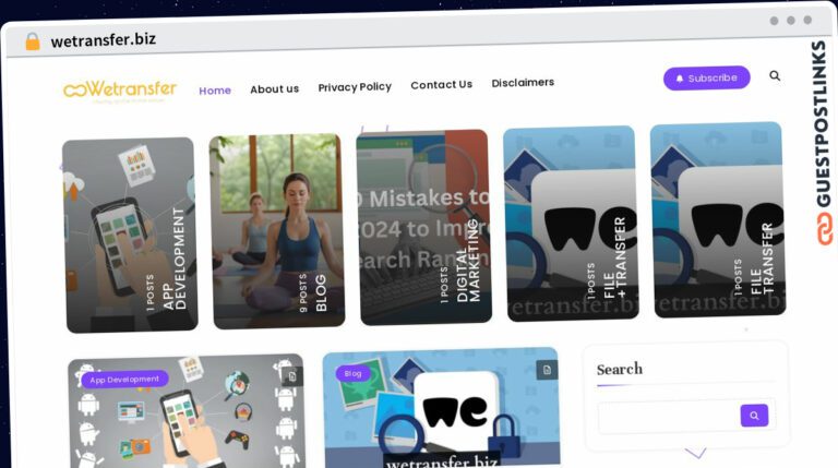 Publish Guest Post on wetransfer.biz