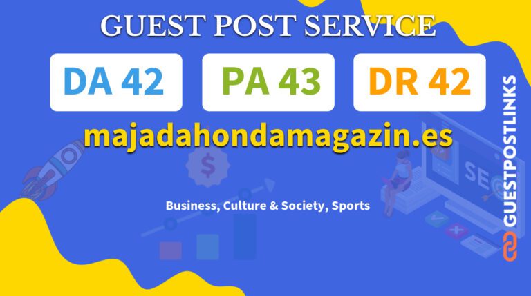 Buy Guest Post on majadahondamagazin.es