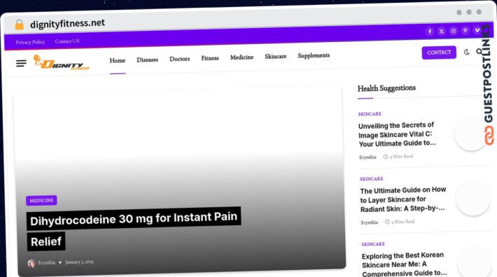 Publish Guest Post on dignityfitness.net