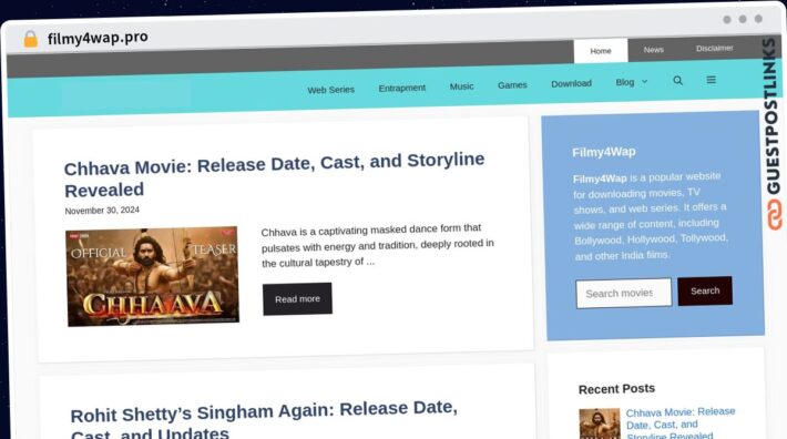 Publish Guest Post on filmy4wap.pro