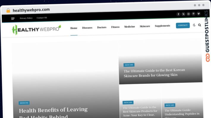 Publish Guest Post on healthywebpro.com