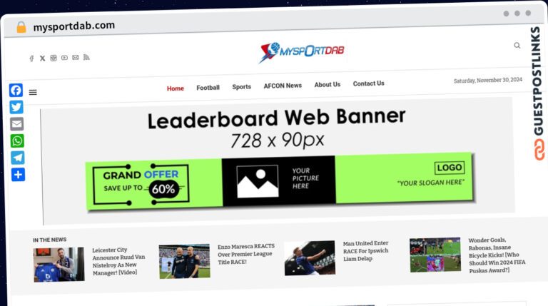 Publish Guest Post on mysportdab.com