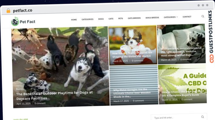 Publish Guest Post on petfact.co