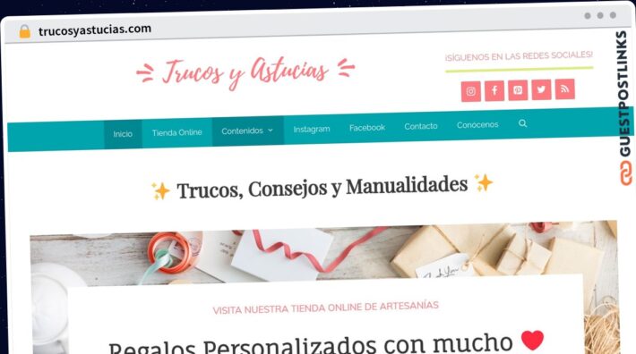 Publish Guest Post on trucosyastucias.com