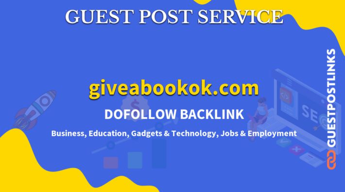 Buy Guest Post on giveabookok.com