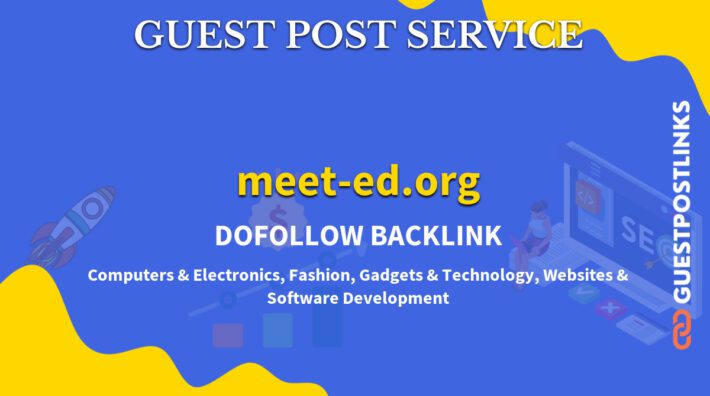 Buy Guest Post on meet-ed.org