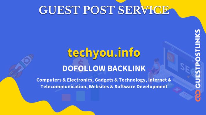 Buy Guest Post on techyou.info