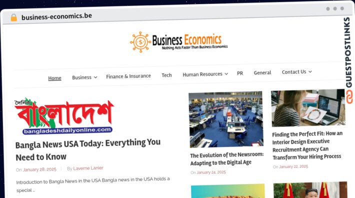 Publish Guest Post on business-economics.be