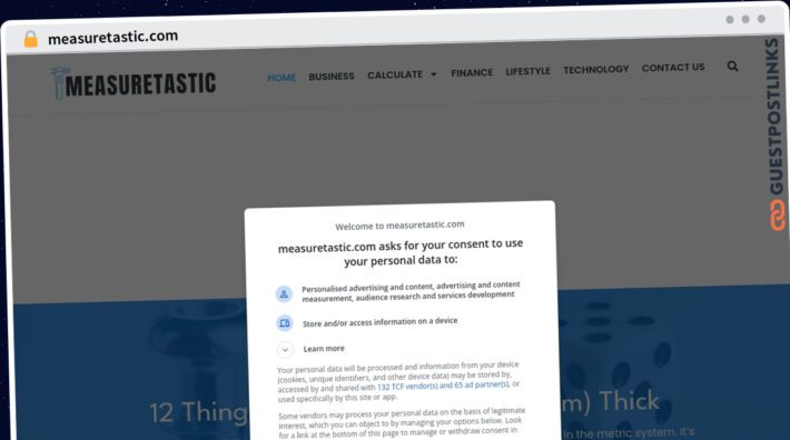 Publish Guest Post on measuretastic.com