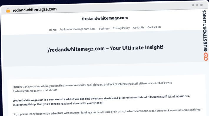 Publish Guest Post on redandwhitemagze.com