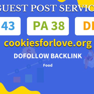 Buy Guest Post on cookiesforlove.org