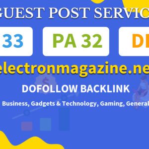Buy Guest Post on electronmagazine.net