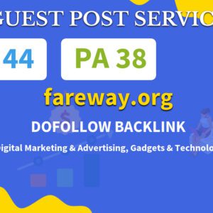Buy Guest Post on fareway.org