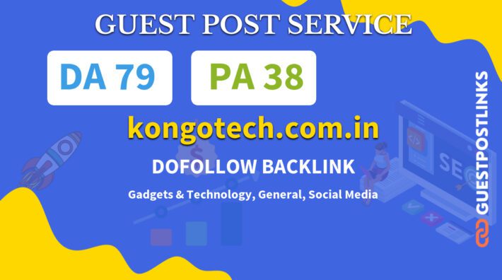 Buy Guest Post on kongotech.com.in