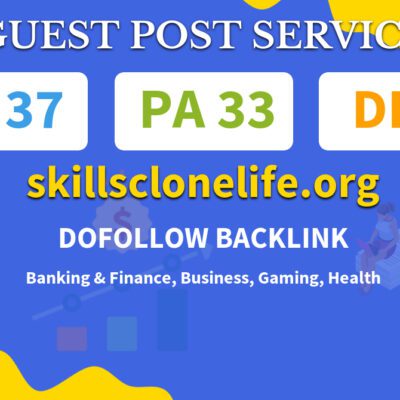 Buy Guest Post on skillsclonelife.org