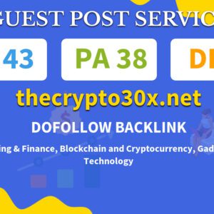 Buy Guest Post on thecrypto30x.net