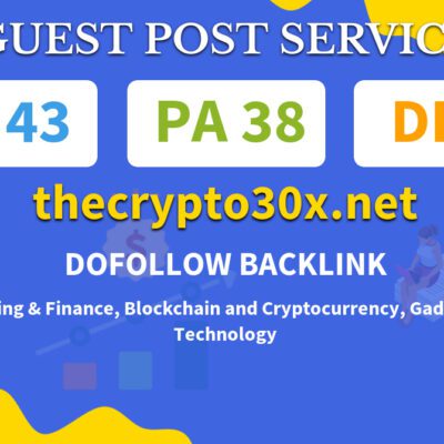 Buy Guest Post on thecrypto30x.net