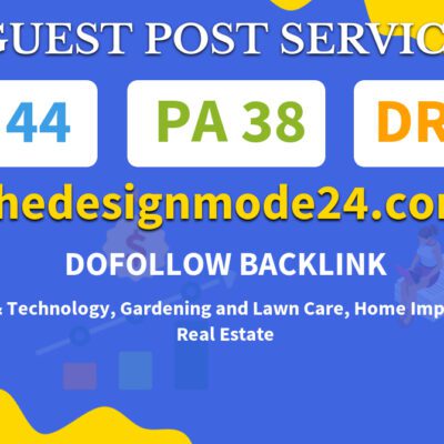 Buy Guest Post on thedesignmode24.com