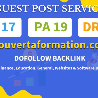 Buy Guest Post on trouvertaformation.com
