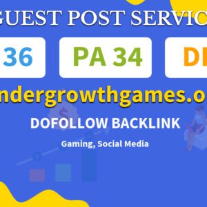 Buy Guest Post on undergrowthgames.org