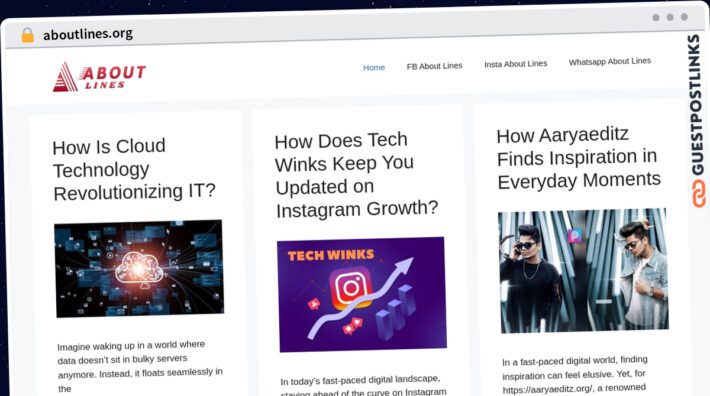 Publish Guest Post on aboutlines.org