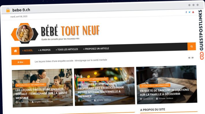 Publish Guest Post on bebe-9.ch
