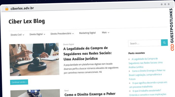 Publish Guest Post on ciberlex.adv.br