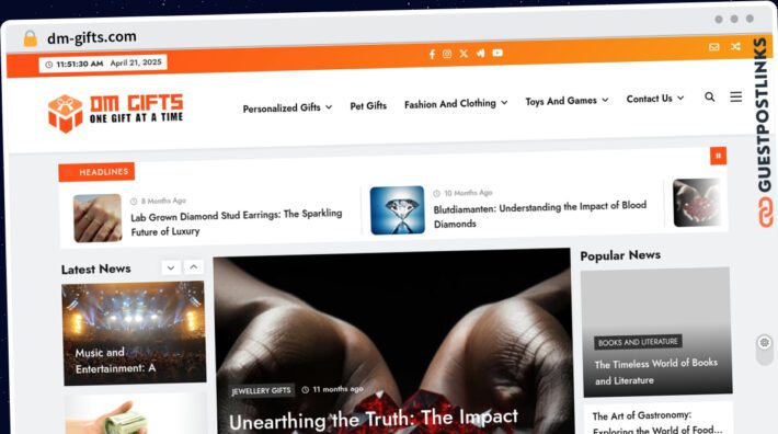 Publish Guest Post on dm-gifts.com