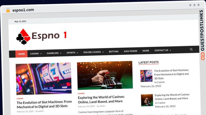 Publish Guest Post on espno1.com