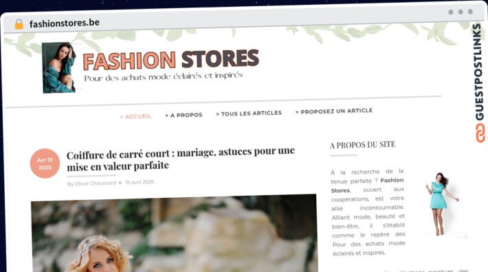 Publish Guest Post on fashionstores.be