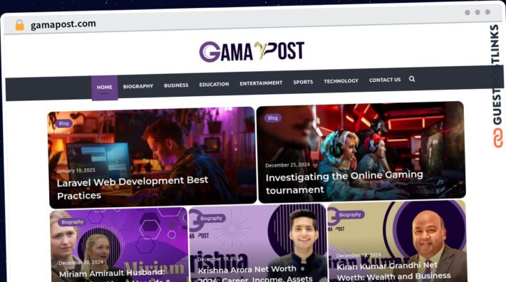 Publish Guest Post on gamapost.com
