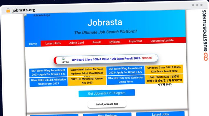 Publish Guest Post on jobrasta.org