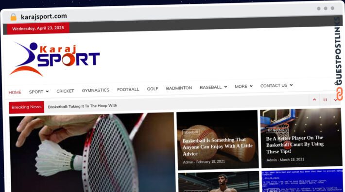 Publish Guest Post on karajsport.com