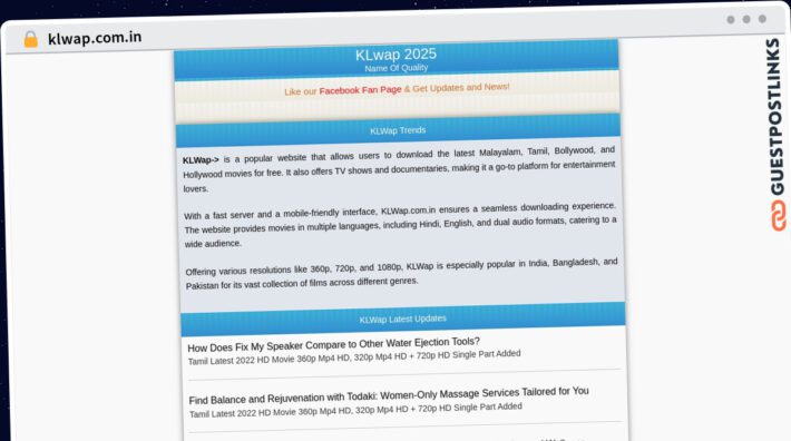 Publish Guest Post on klwap.com.in