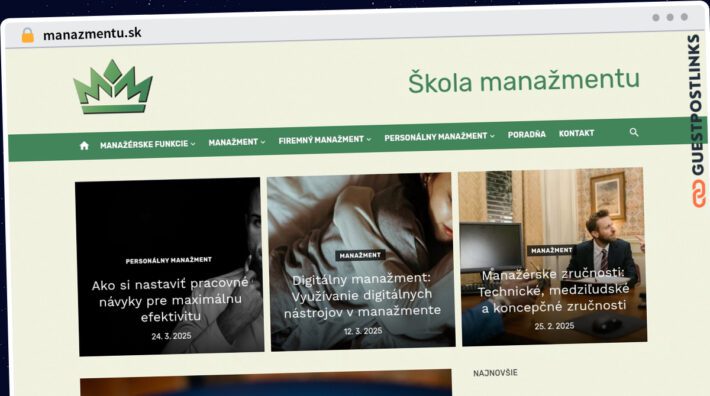 Publish Guest Post on manazmentu.sk