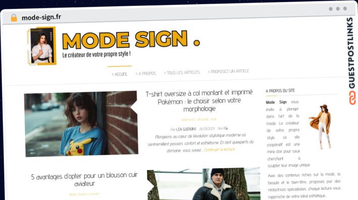 Publish Guest Post on mode-sign.fr