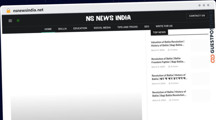 Publish Guest Post on nsnewsindia.net