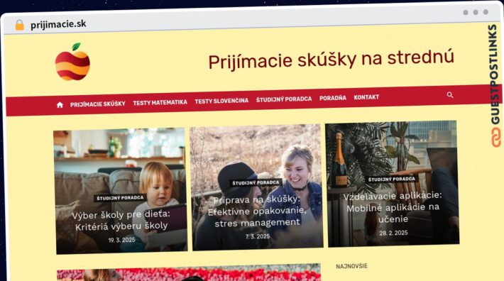 Publish Guest Post on prijimacie.sk