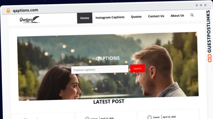 Publish Guest Post on qaptions.com