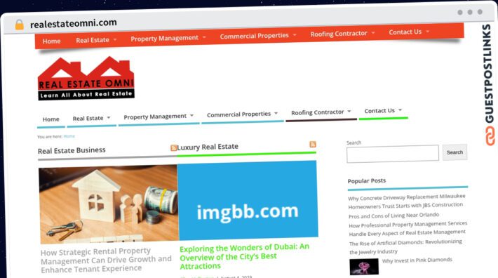 Publish Guest Post on realestateomni.com