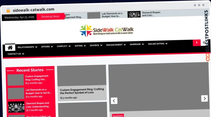Publish Guest Post on sidewalk-catwalk.com