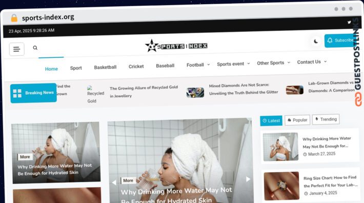 Publish Guest Post on sports-index.org