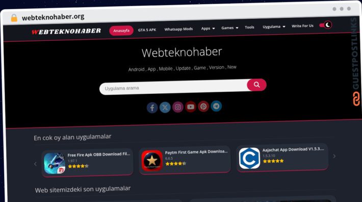 Publish Guest Post on webteknohaber.org