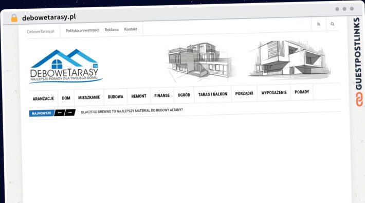 Publish Guest Post on debowetarasy.pl