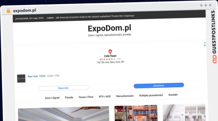 Publish Guest Post on expodom.pl