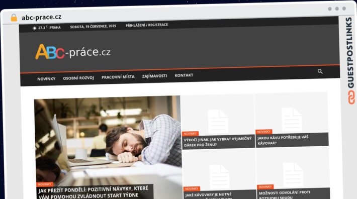Publish Guest Post on abc-prace.cz