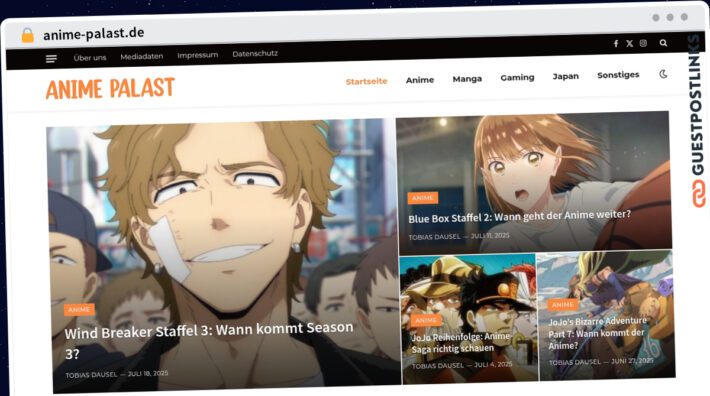 Publish Guest Post on anime-palast.de