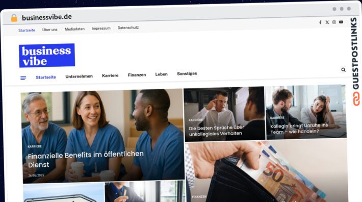 Publish Guest Post on businessvibe.de