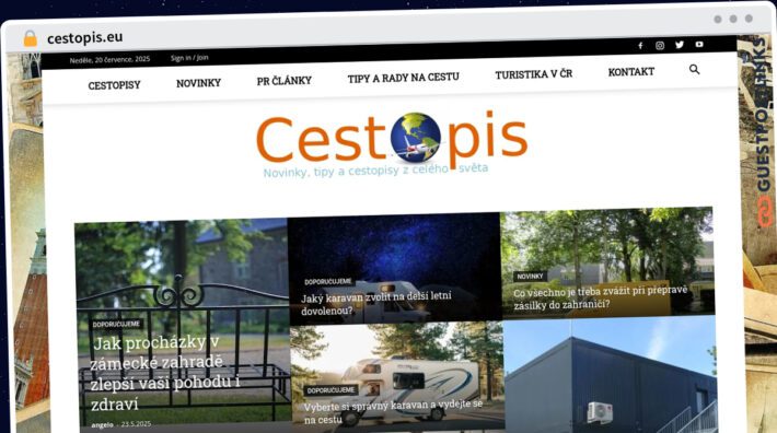Publish Guest Post on cestopis.eu